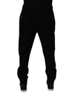 Dolce & Gabbana Black Wool Stretch Jogger Pants