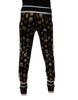 Dolce & Gabbana Black Religious Print Silk Men Jogger Pants