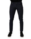 Dolce & Gabbana Dark Blue Cotton Stretch Skinny Denim Jeans