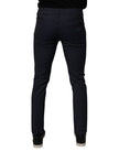 Dolce & Gabbana Dark Blue Cotton Stretch Skinny Denim Jeans