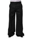 Dolce & Gabbana Black Stripes Wide Leg Formal Men Dress Pants