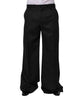 Dolce & Gabbana Black Stripes Wide Leg Formal Men Dress Pants