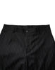Dolce & Gabbana Black Stripes Wide Leg Formal Men Dress Pants