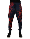 Dolce & Gabbana Dark Blue Corals Jogger Men Sweatpants Pants