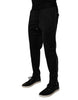 Dolce & Gabbana Black Polyester Men Jogger Sweatpants Pants