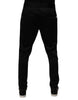 Dolce & Gabbana Black Polyester Men Jogger Sweatpants Pants