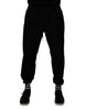 Dolce & Gabbana Black Cotton Men Jogger Sweatpants Pants