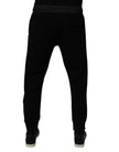 Dolce & Gabbana Black Cotton Blend Men Jogger Sweatpants Pants