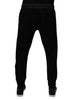 Dolce & Gabbana Black Cotton Blend Men Jogger Sweatpants Pants