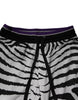 Dolce & Gabbana Black White Zebra Men Jogger Sweatpants Pants