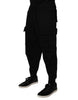 Dolce & Gabbana Black Cotton Men Cargo Jogger Sweatpants Pants