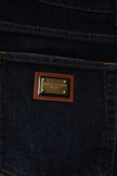 Dolce & Gabbana Dark Blue Cotton Stretch Skinny Denim Jeans
