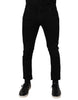 Dolce & Gabbana Black Cotton Stretch Skinny Men Denim Jeans