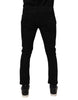 Dolce & Gabbana Black Cotton Stretch Skinny Men Denim Jeans