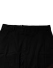 Dolce & Gabbana Black Cotton Stretch Skinny Dress Formal Pants