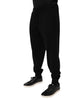 Dolce & Gabbana Black Cashmere Mid Waist Jogger Sweatpants Pants