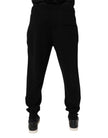 Dolce & Gabbana Black Cashmere Mid Waist Jogger Sweatpants Pants