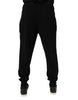Dolce & Gabbana Black Cashmere Mid Waist Jogger Sweatpants Pants