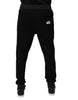 Dolce & Gabbana Black Logo Men Jogger Cotton Sweatpants Pants