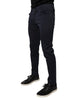 Dolce & Gabbana Dark Blue GOLD Cotton Skinny Men Denim Jeans
