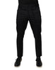 Dolce & Gabbana Dark Blue Cotton Men Jogger Sweatpants Pants