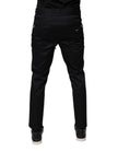 Dolce & Gabbana Dark Blue Cotton Men Jogger Sweatpants Pants