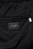 Dolce & Gabbana Dark Blue Cotton Men Jogger Sweatpants Pants