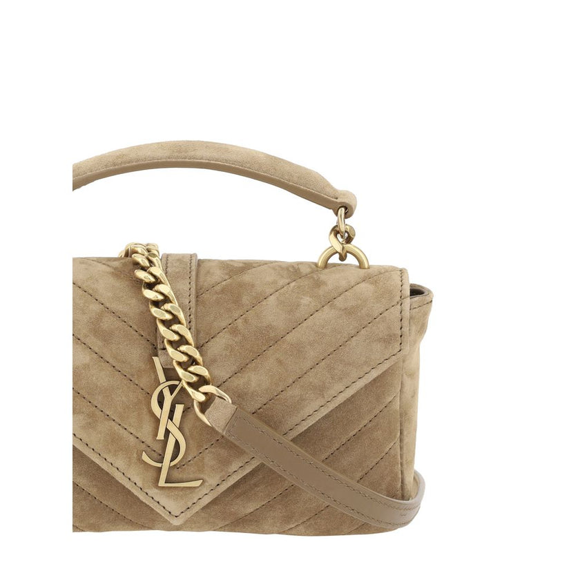 Saint Laurent Suede Shoulder Bag