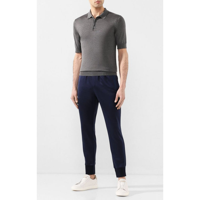 Dolce & Gabbana Blue Silk Jeans & Pant