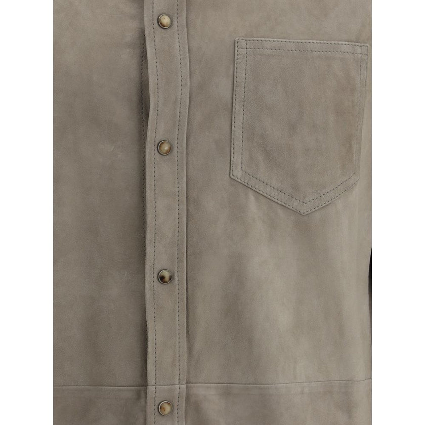 Brunello Cucinelli Suede Shirt