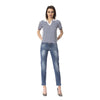 Frankie Morello Blue Other Fibres Women Jeans