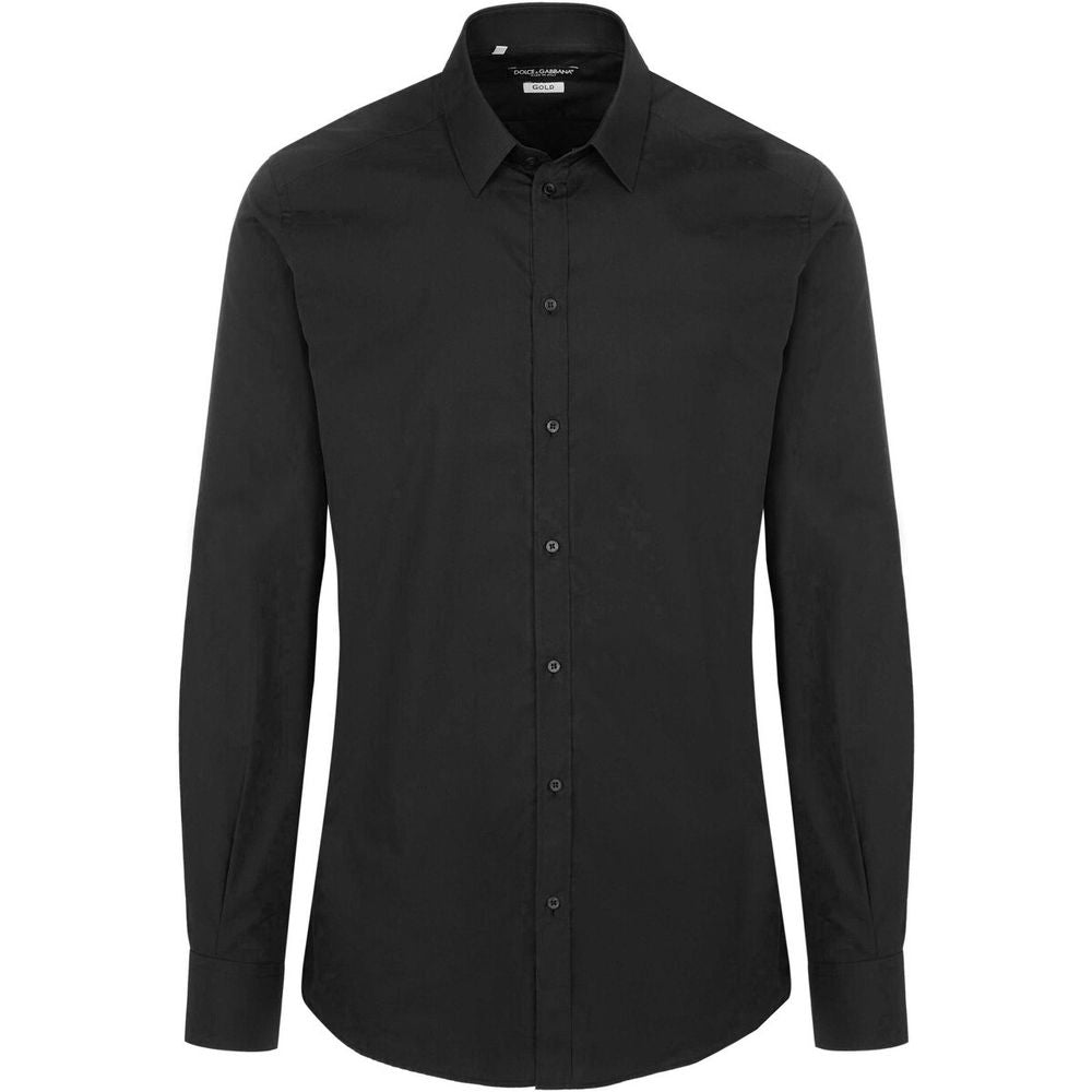 Dolce & Gabbana Black Cotton Shirt