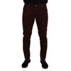 Dolce & Gabbana Bordeaux Cotton Jeans & Pant