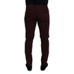 Dolce & Gabbana Bordeaux Cotton Jeans & Pant
