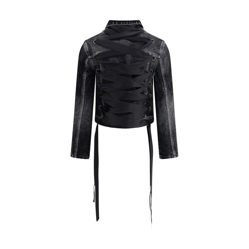 Balenciaga Denim Jacket with ribbon