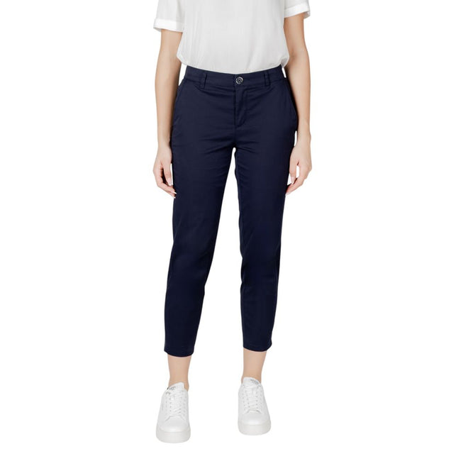 Street One Blue Cotton Jeans & Pant