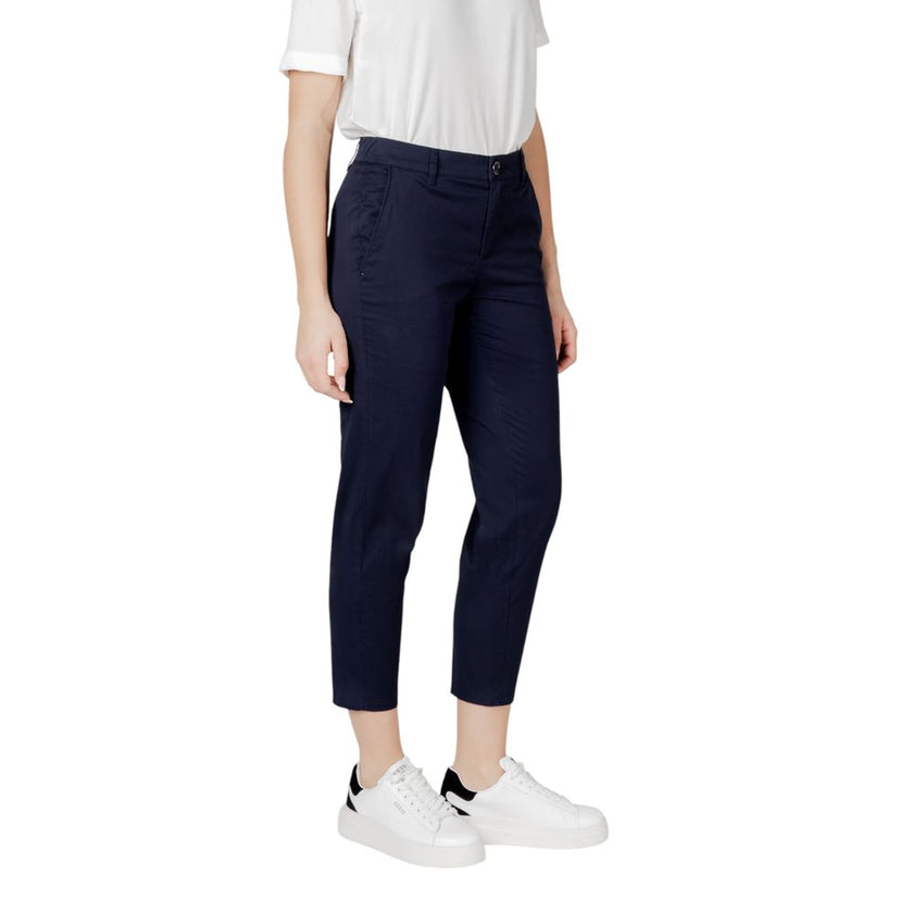 Street One Blue Cotton Jeans & Pant