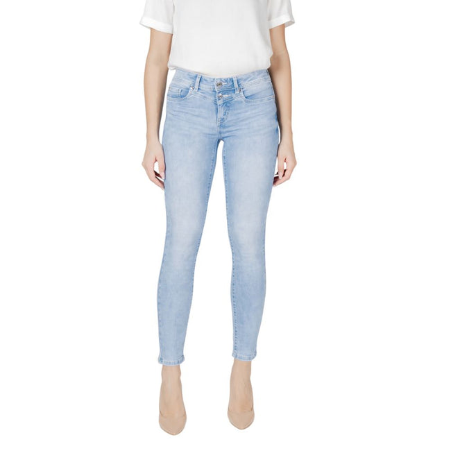 Street One Light Blue Cotton Jeans & Pant