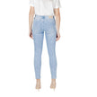 Street One Light Blue Cotton Jeans & Pant