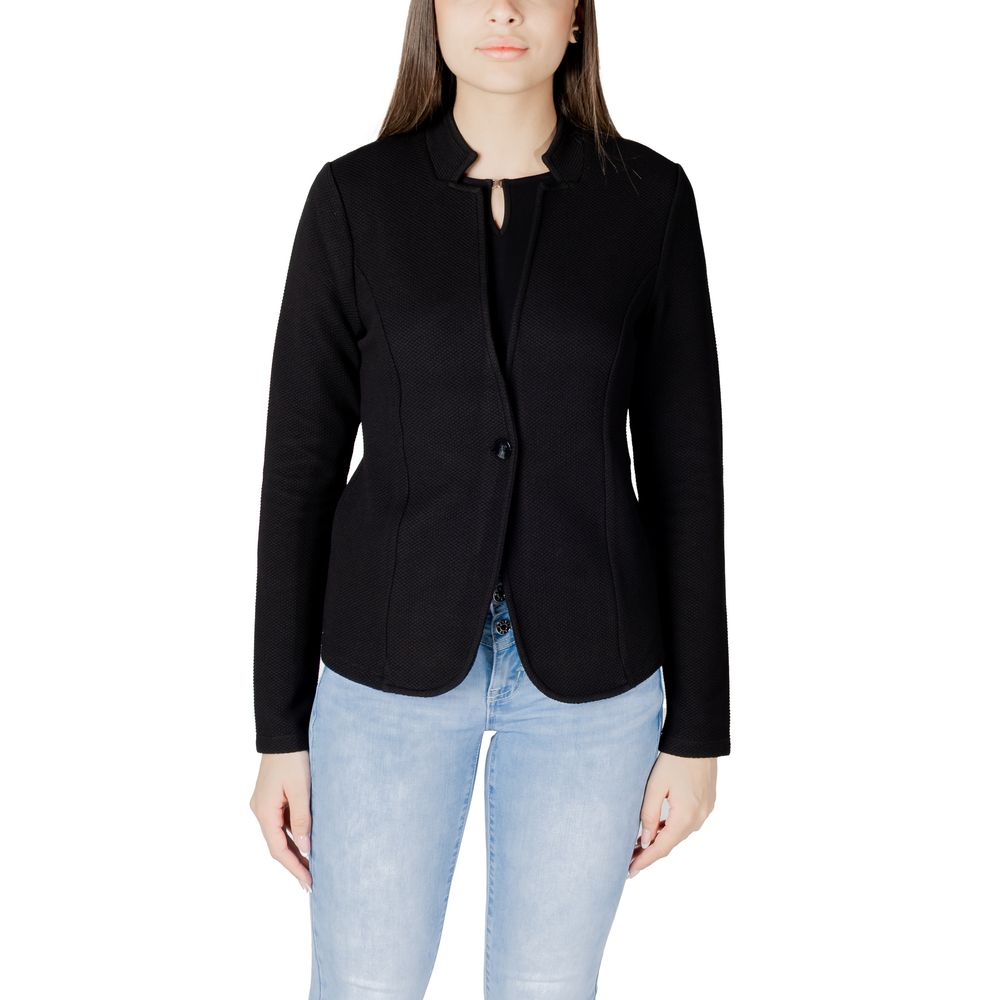 Street One Black Cotton Suits & Blazer