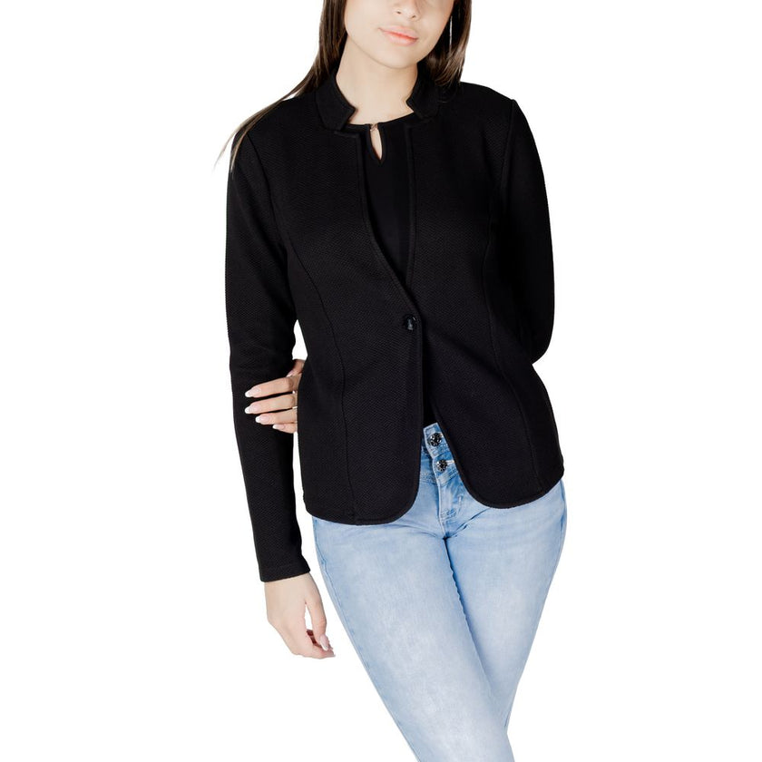 Street One Black Cotton Suits & Blazer