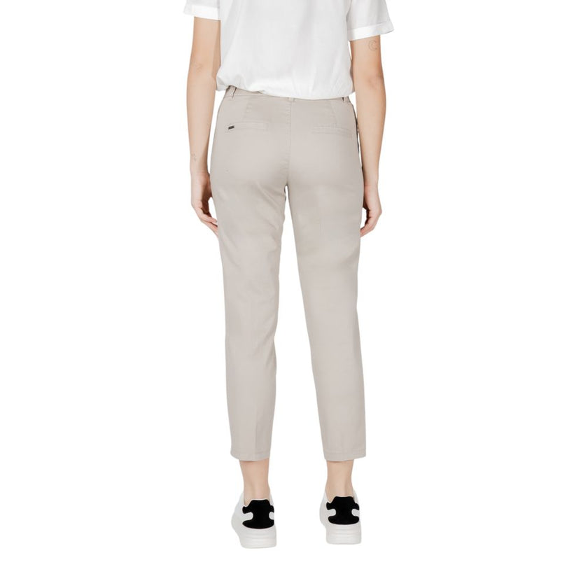 Street One Beige Cotton Jeans & Pant