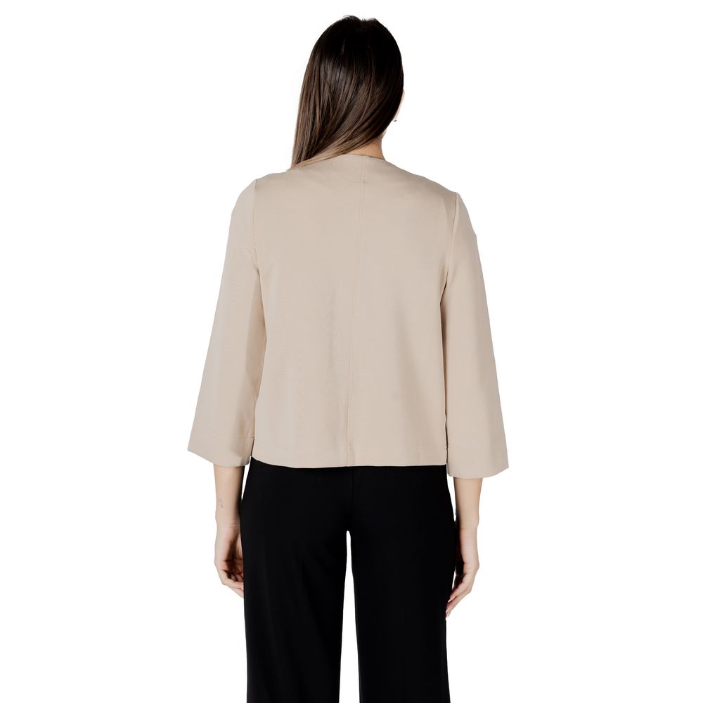 Street One Beige Modal Jackets & Coat