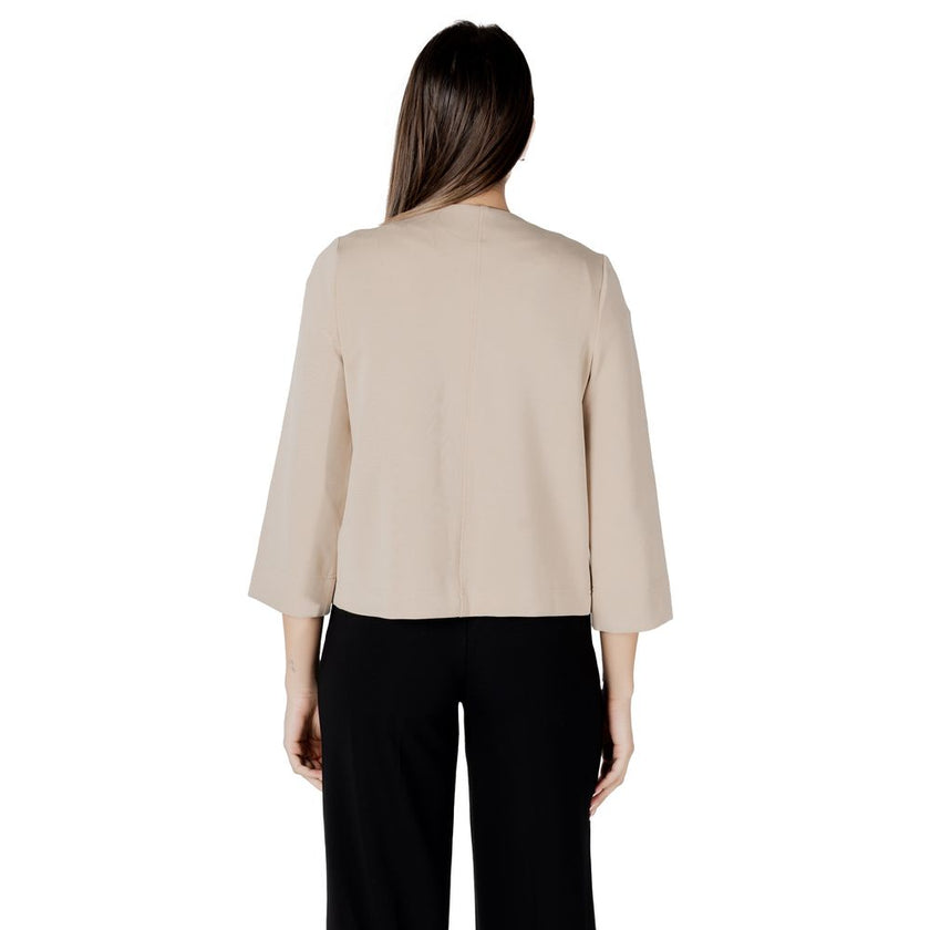 Street One Beige Modal Jackets & Coat