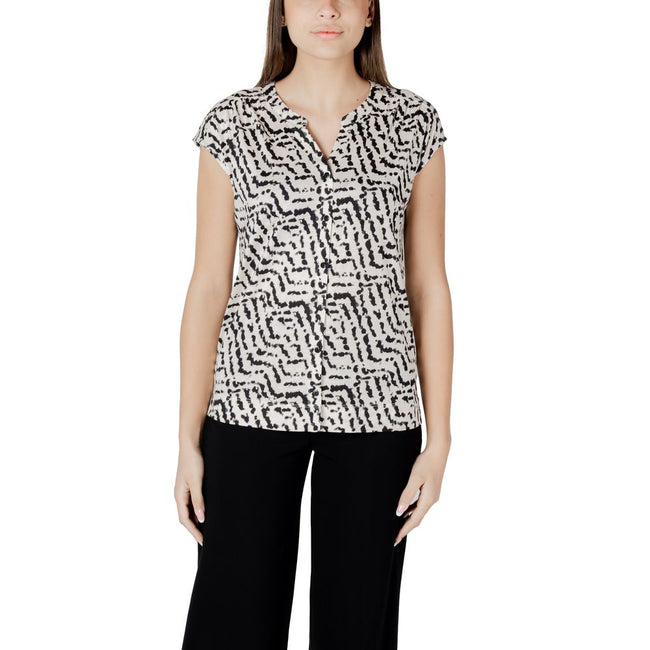 Street One Cream Cotton Tops & T-Shirt