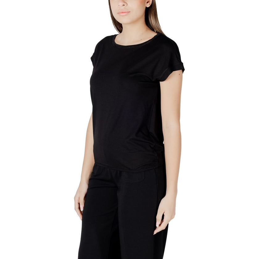 Street One Black Viscose Tops & T-Shirt