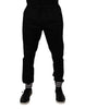 Dolce & Gabbana Black Cotton Stretch Jogger Sweatpants Pants