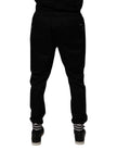 Dolce & Gabbana Black Cotton Stretch Jogger Sweatpants Pants