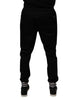 Dolce & Gabbana Black Cotton Stretch Jogger Sweatpants Pants