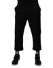 Dolce & Gabbana Black Polyester Men Cropped Pants